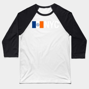 NYC - New York City Flag Baseball T-Shirt